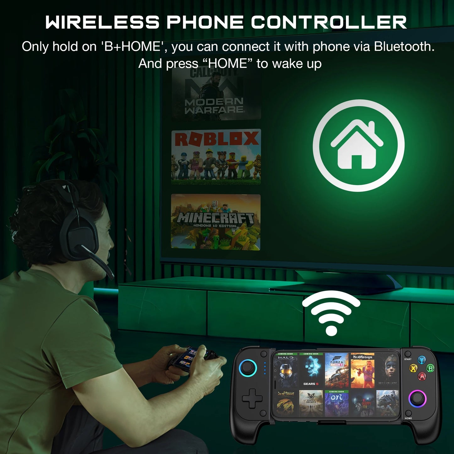 DINOFIRE Cell Phone Gamepad Joystick