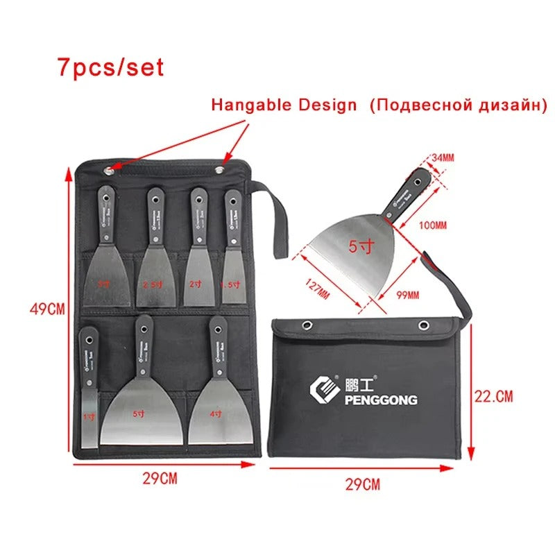 7pcs Putty Knife Set