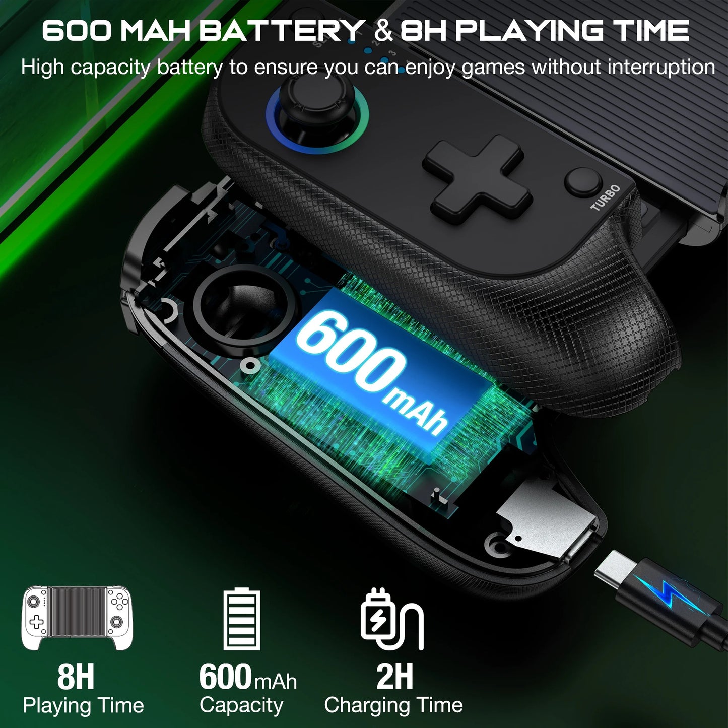 DINOFIRE Cell Phone Gamepad Joystick
