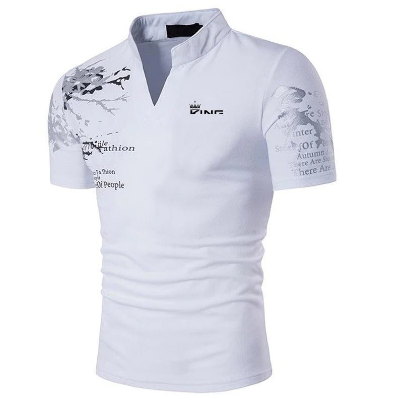 V-Neck Polo Shirt