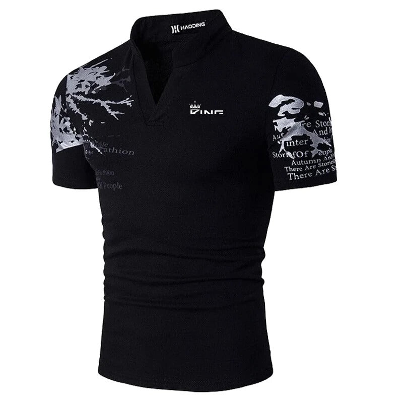 V-Neck Polo Shirt