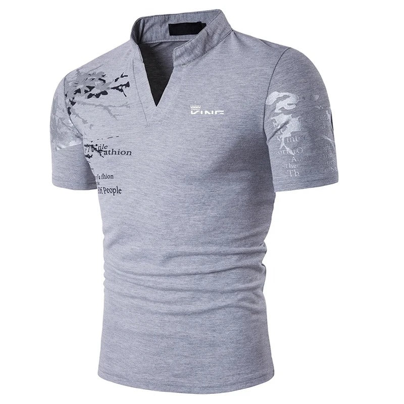 V-Neck Polo Shirt