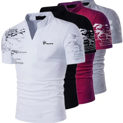 V-Neck Polo Shirt