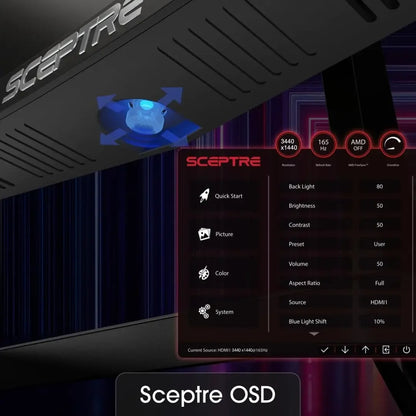 SCEPTRE 34 Inch Curved Ultrawide Gaming Monitor