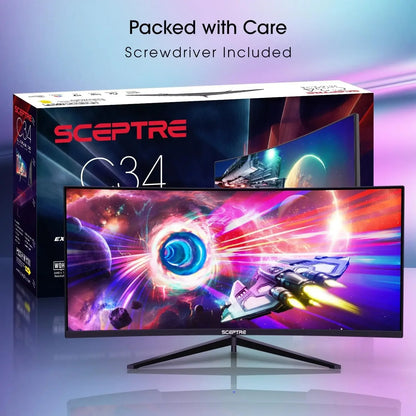 SCEPTRE 34 Inch Curved Ultrawide Gaming Monitor