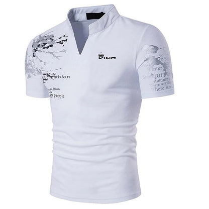 V-Neck Polo Shirt