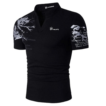 V-Neck Polo Shirt